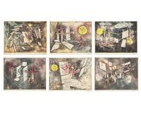 Passage et Sage du Couple (a group of six prints), 1964