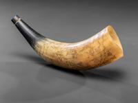 An American Engraved Powder Horn