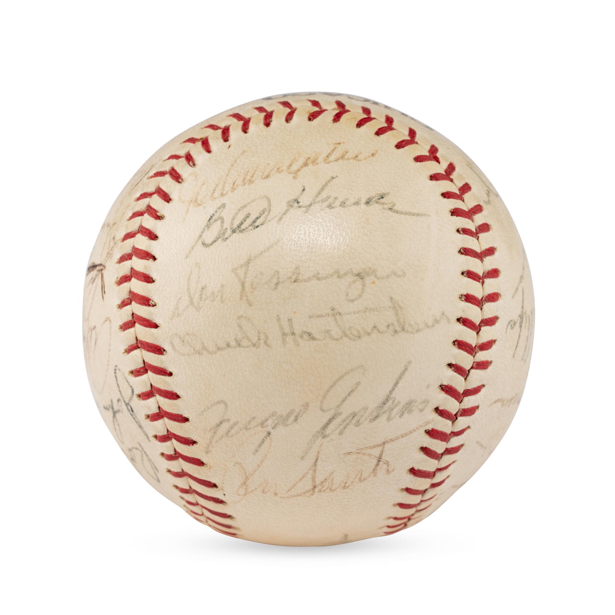 A 1967 Chicago Cubs Team Signed Autograph Baseball