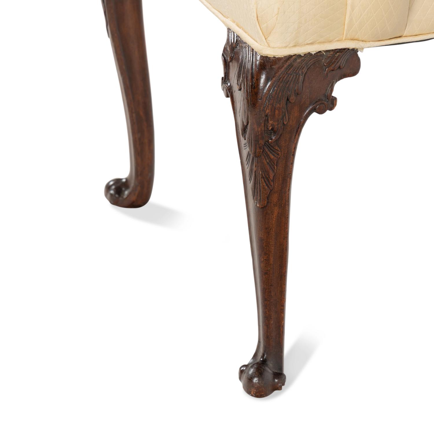 A George II Walnut Ladies’ Armchair