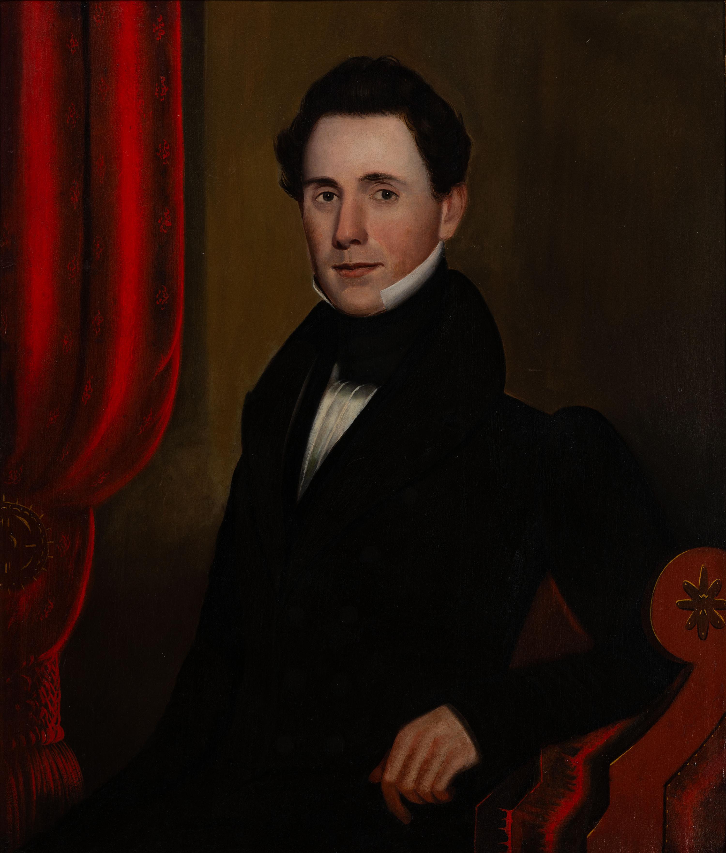 Attributed to John Samuel Blunt (1798-1835), A Portrait of a Young Man