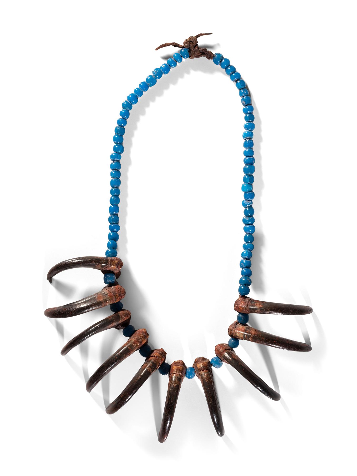 Plains Grizzly Claw Necklace, with "Padre" Beads