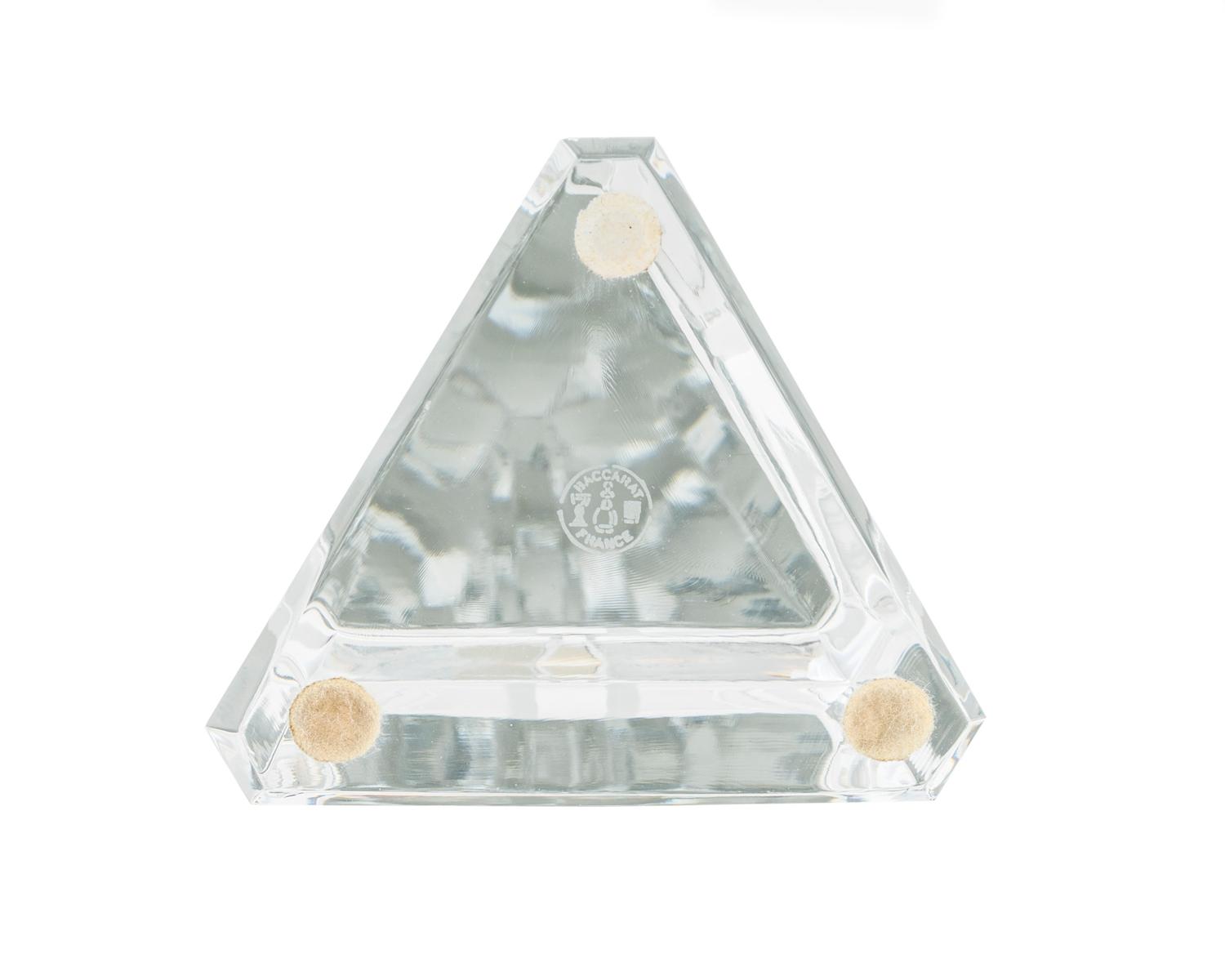 A Group of Three Baccarat Glass Obelisks — 20TH CENTURY