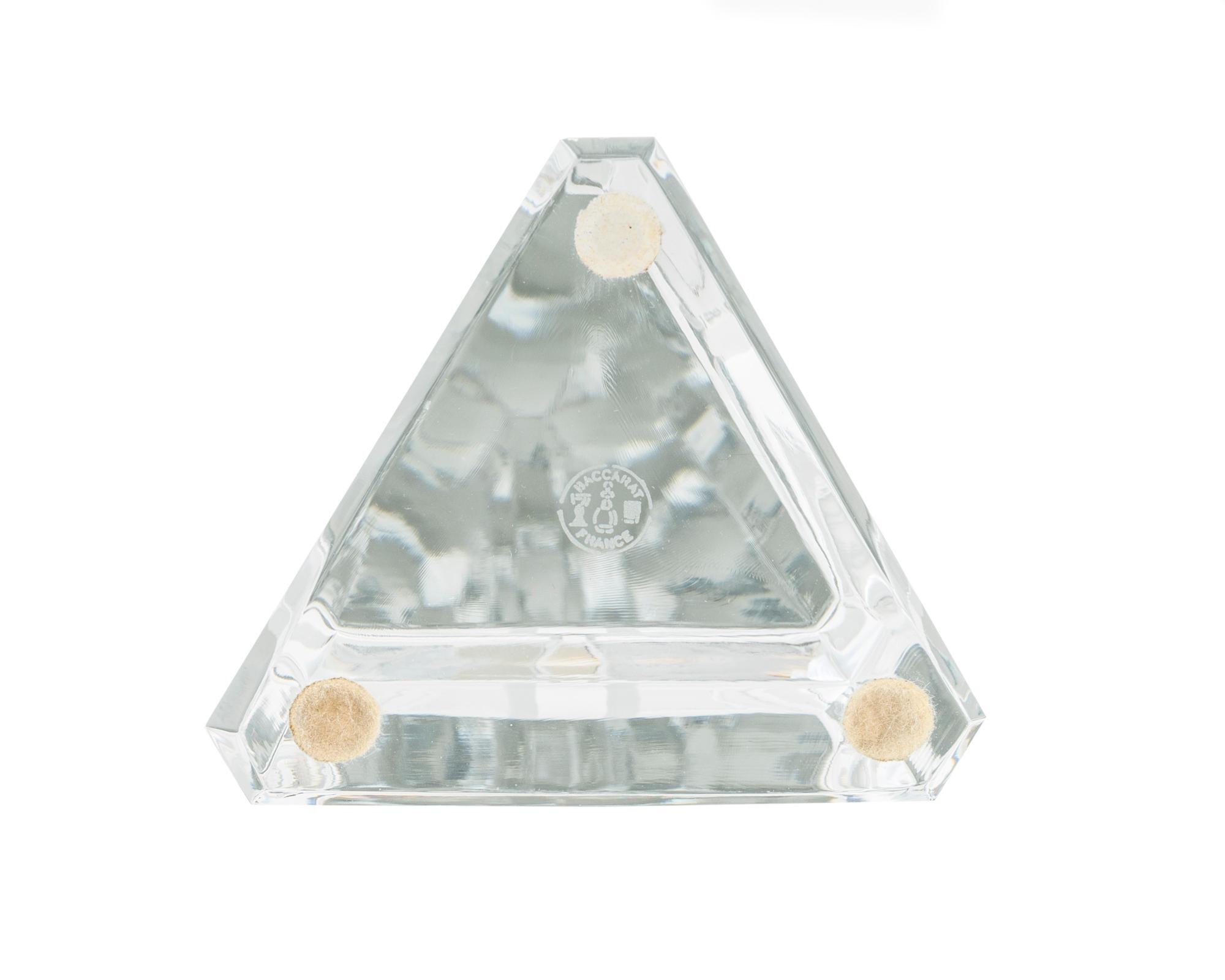 A Group of Three Baccarat Glass Obelisks — 20TH CENTURY