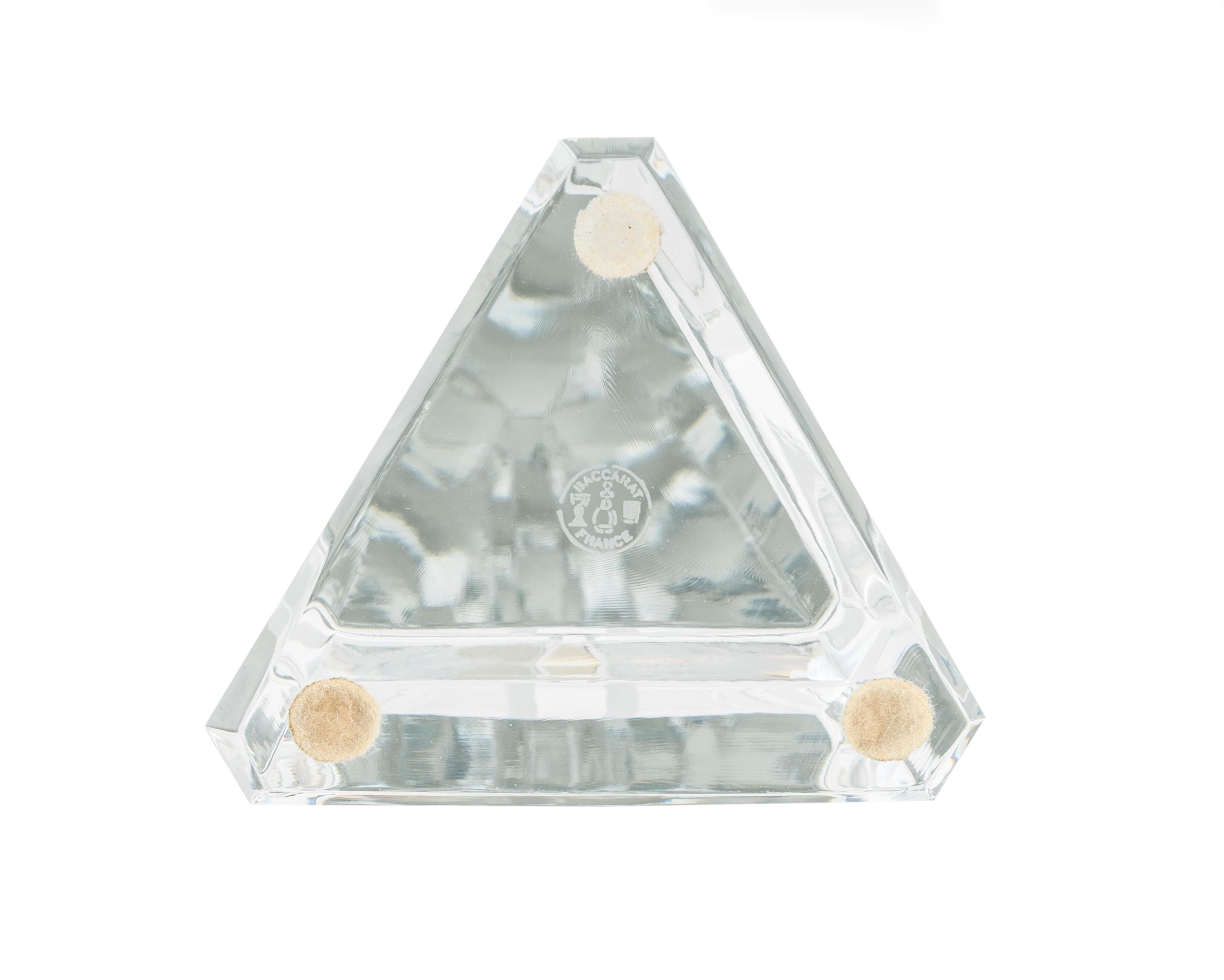 A Group of Three Baccarat Glass Obelisks — 20TH CENTURY