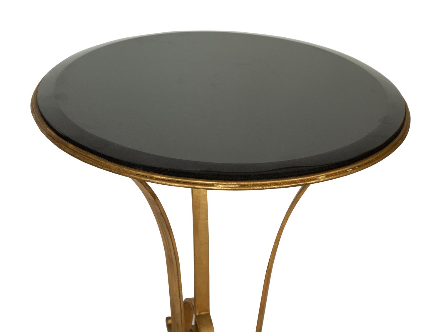 A Gilt Iron and Marble Side Table