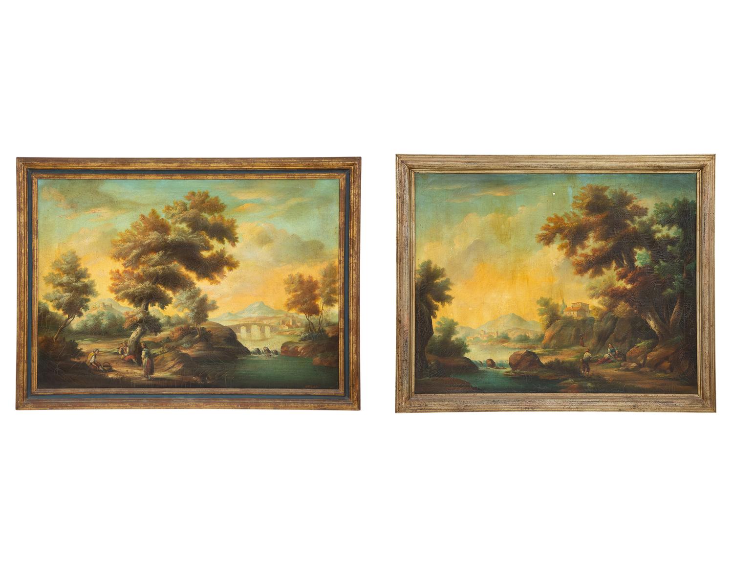 A Pair of Italian Landscapes
