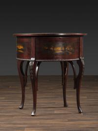 A Regina 'Rookwood ' Paint Decorated 20 Inch Drum Music Box