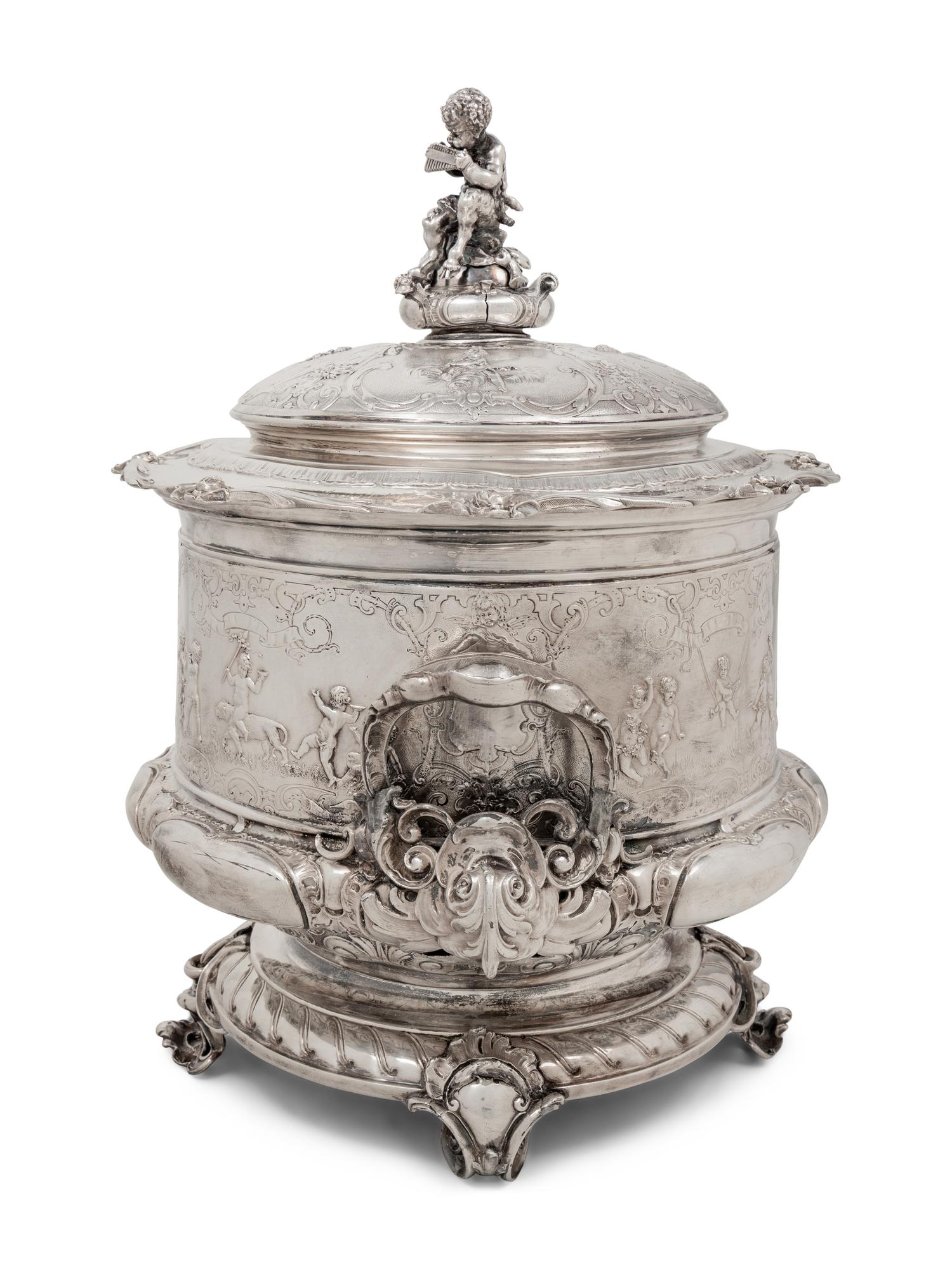A German Silver-Plate Tureen