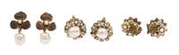 A Group of Miriam Haskell Earclips,