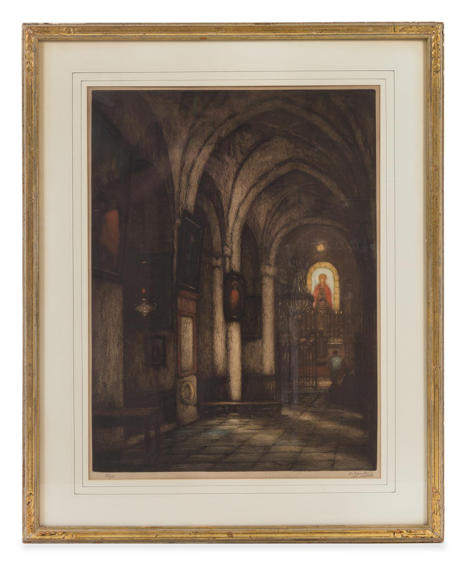 Artist Unknown, (20th century), Church Interior