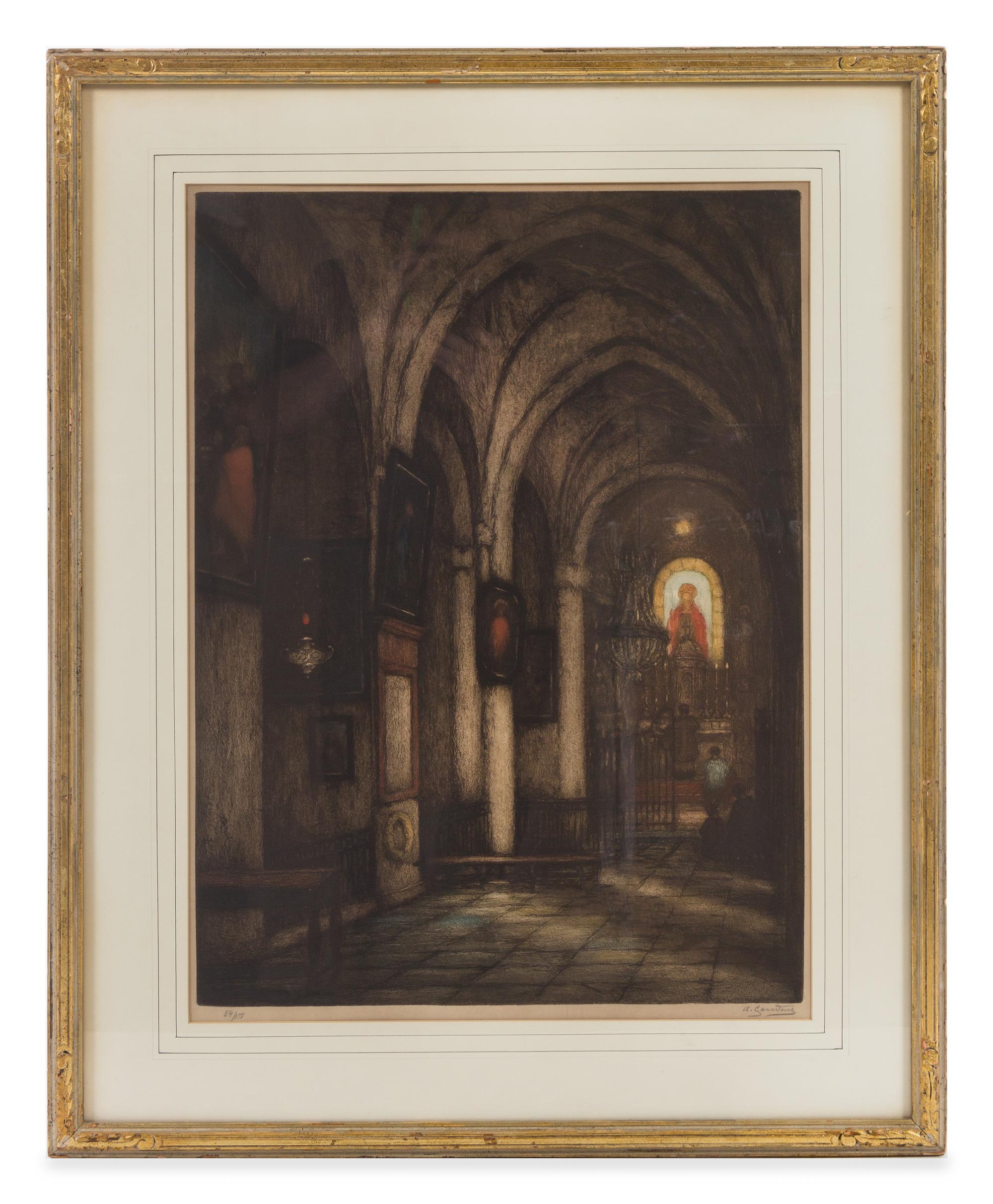 Artist Unknown, (20th century), Church Interior
