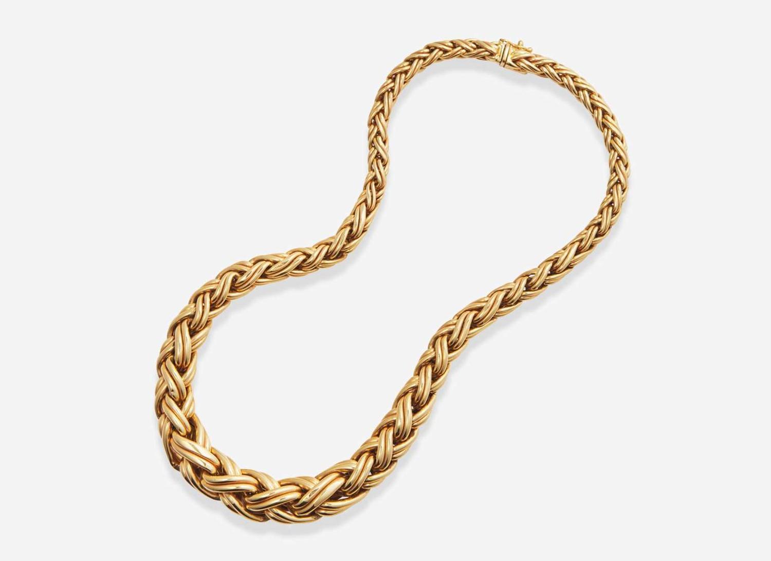 A 14K Yellow Gold Ladies Necklace