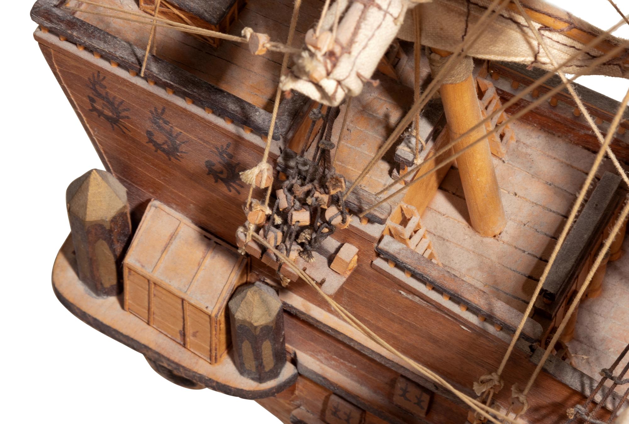 A Model of a Three-Mast Ship