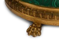 A Pair of Gilt Bronze Mounted Malachite Jardinieres