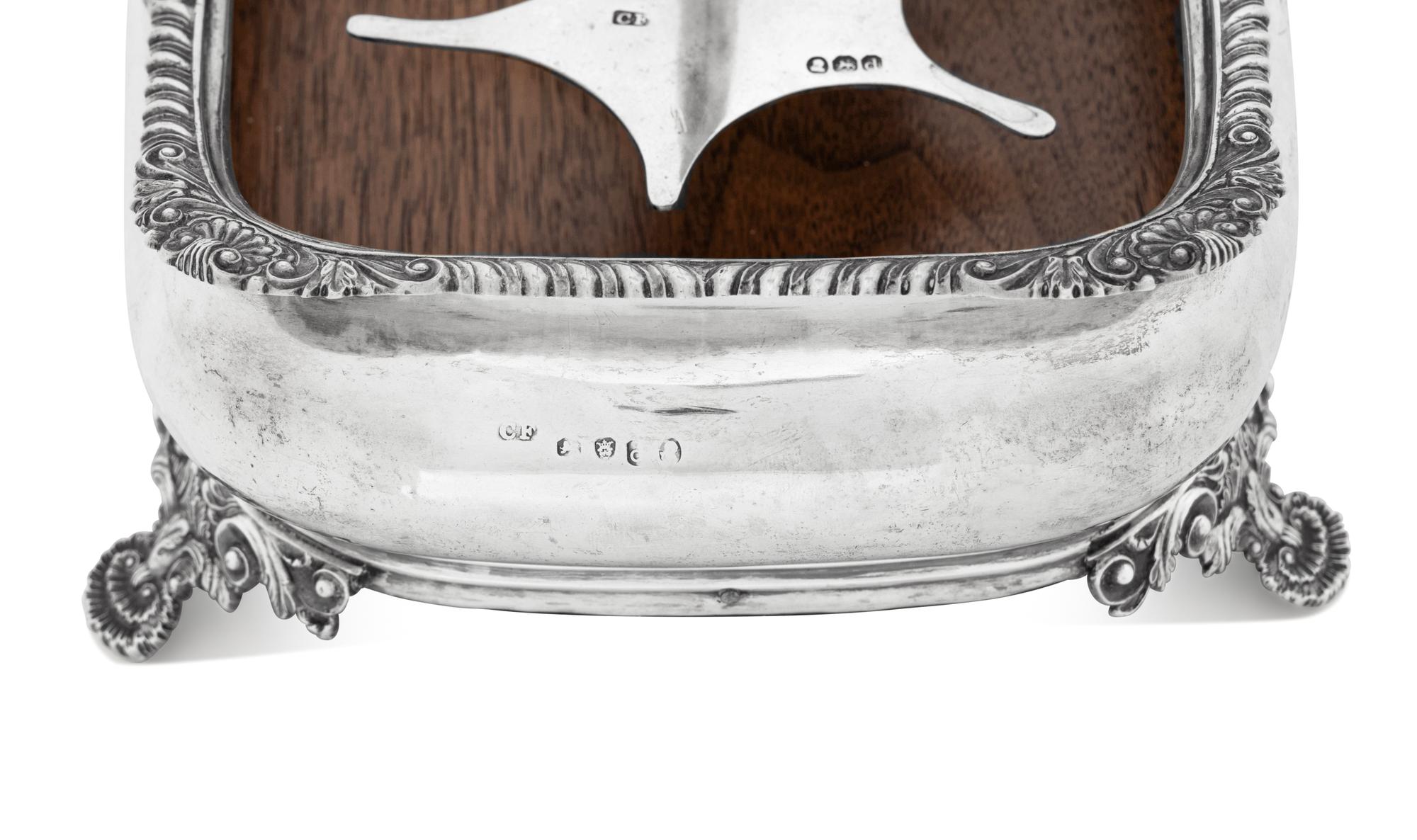 A George III Silver Cruet Caddy