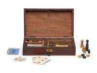 An English Mahogany Game Box