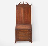 A Chippendale figured walnut desk and bookcase Piedmont area, Virginia, late 18th / early 19th century