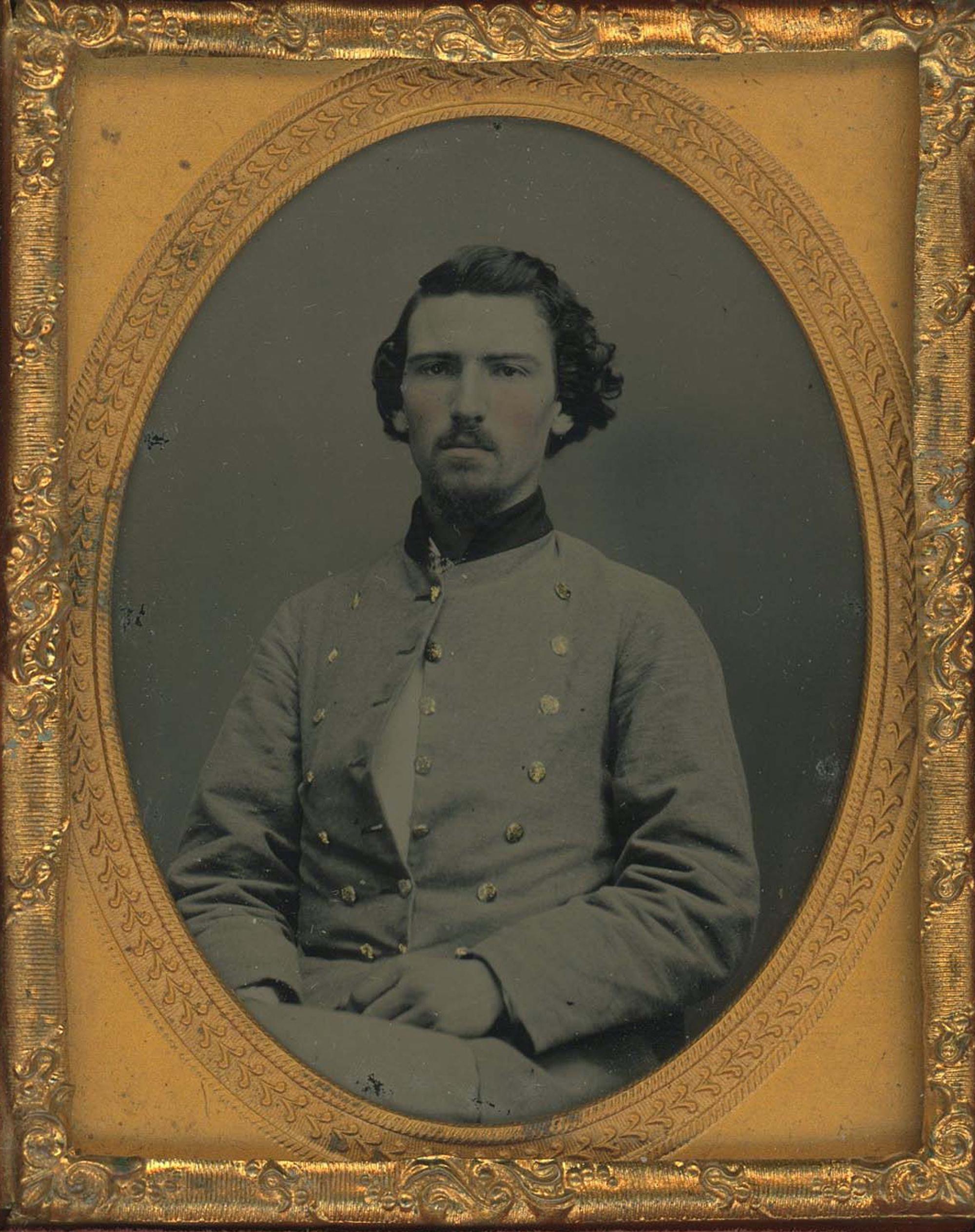 [Ambrotypes] A Pair of Confederate Officers