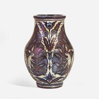 An earthenware baluster vase with lustre glaze Frederick Passenger and William De Morgan (English, 1839-1917), England, circa 1900