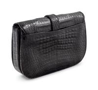 Lana Marks Black Alligator Clutch, 1990-2000s