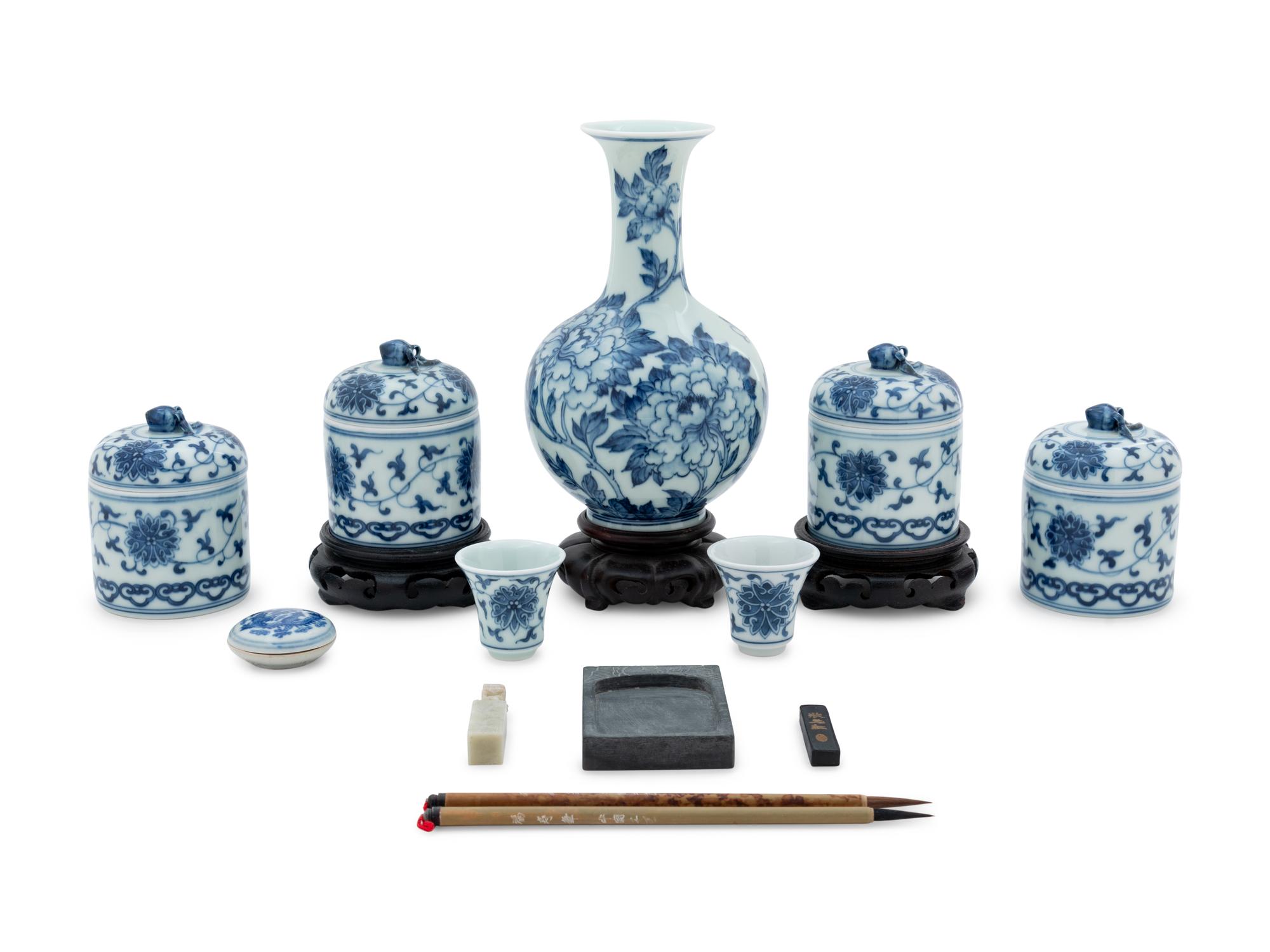Eleven Chinese Scholar's Objects from Hsiaofang Pottery Arts