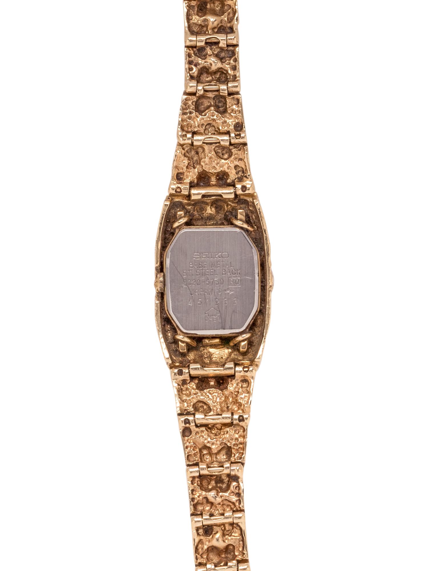 SEIKO, 14K YELLOW GOLD AND STAINLESS STEEL WRISTWATCH
