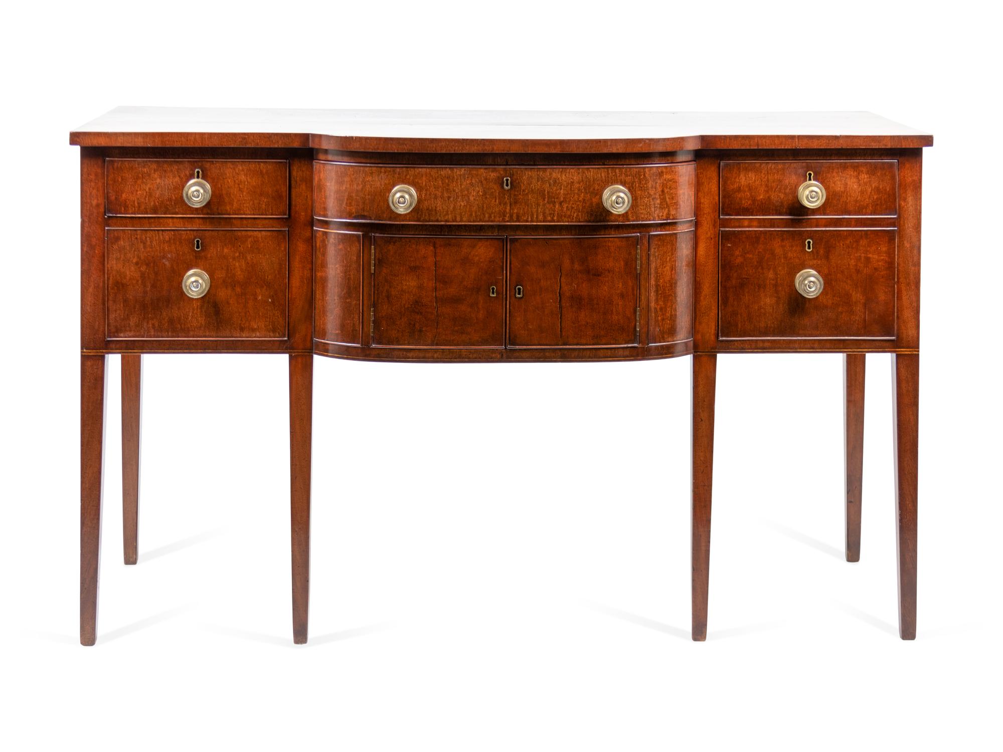 A Federal Mahogany Sideboard