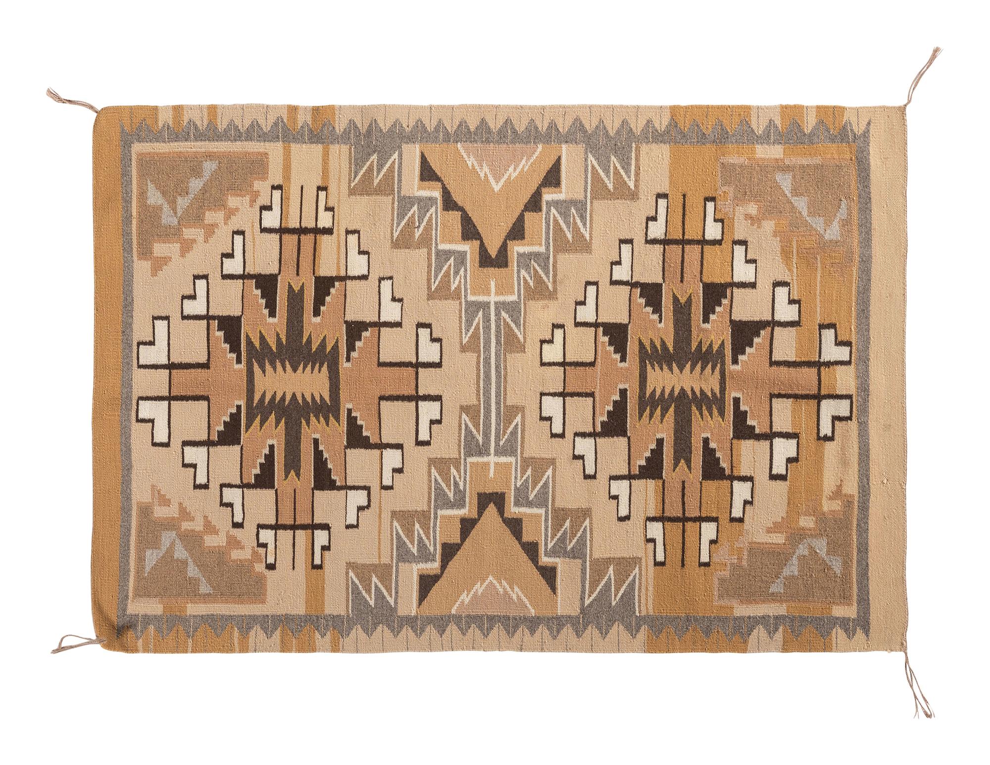 Navajo Two Grey Hills Weaving / Rug