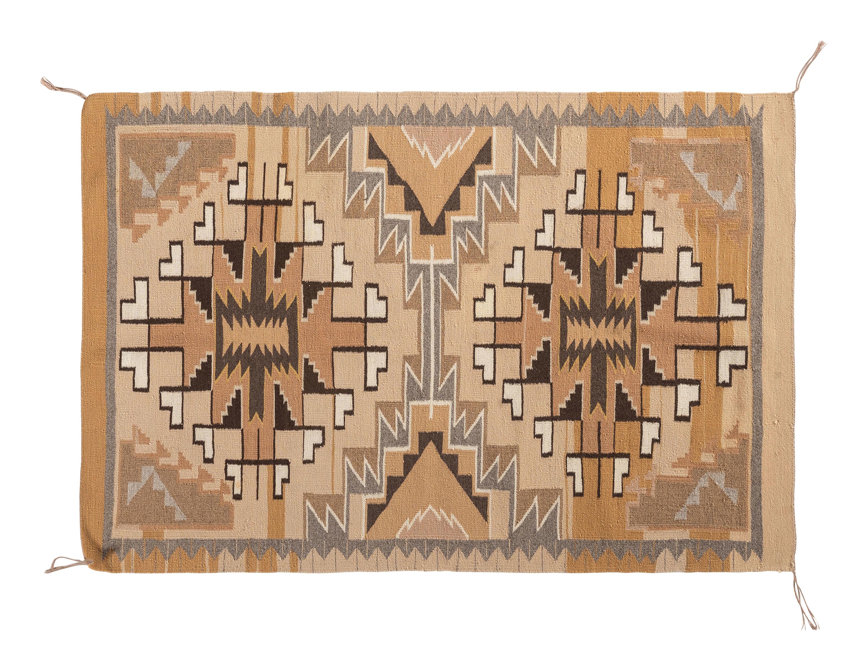 Navajo Two Grey Hills Weaving / Rug