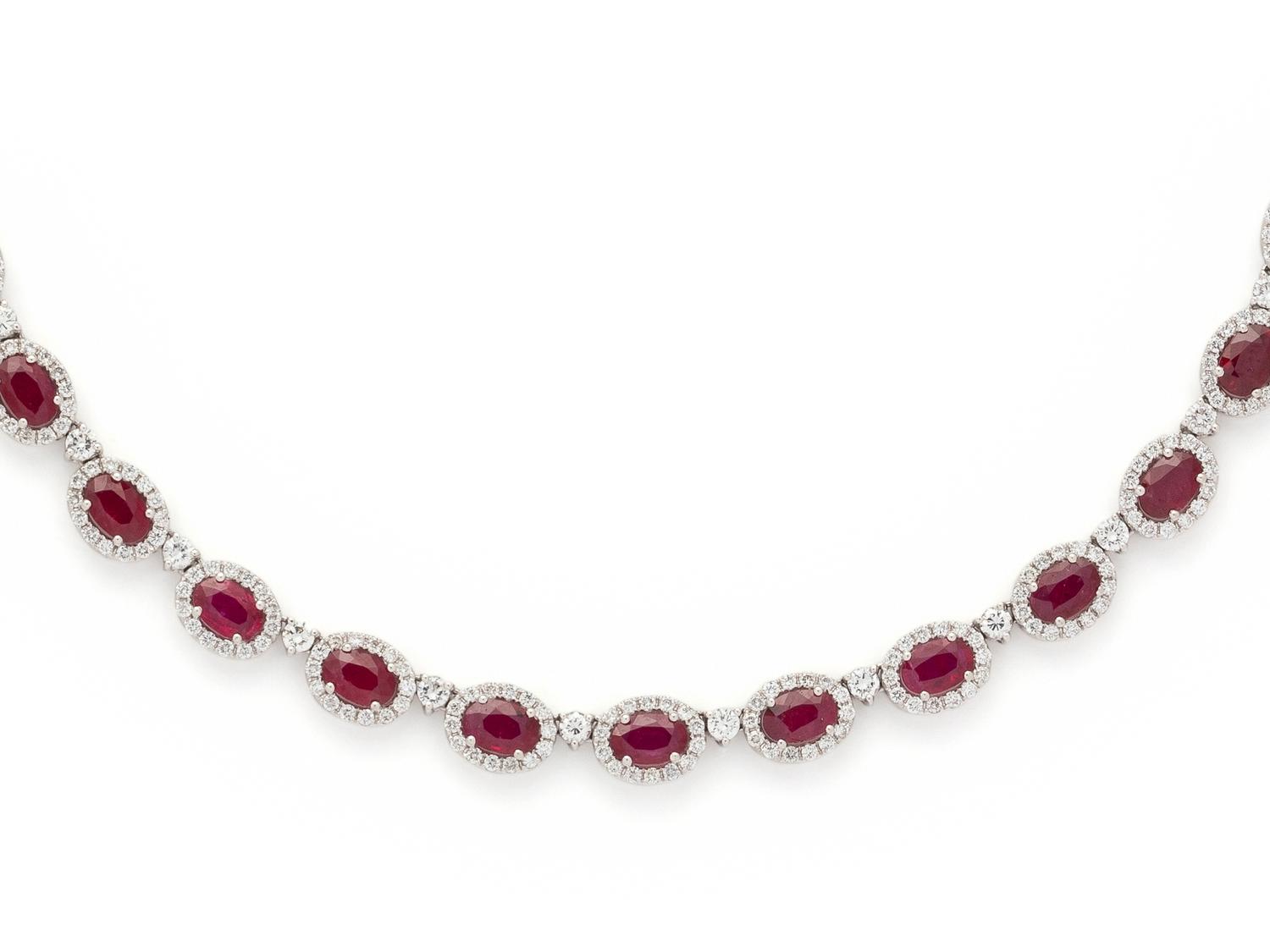RUBY AND DIAMOND NECKLACE