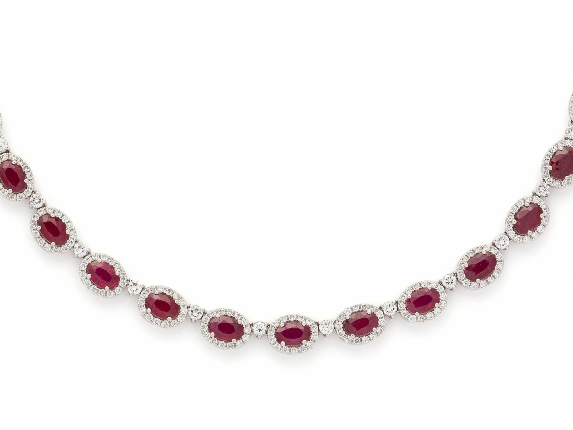 RUBY AND DIAMOND NECKLACE