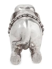 A Southeast Asian Silver Figure of an Elephant