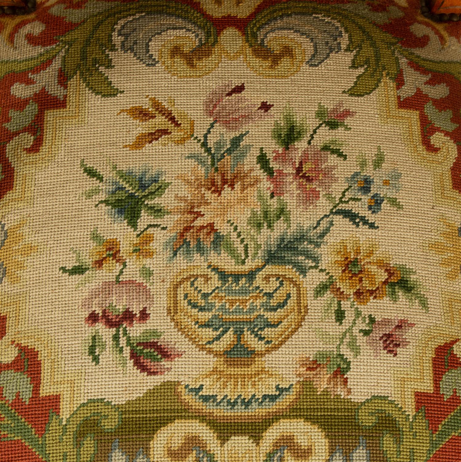 A Louis XV Style Carved Mahogany Fauteuil — 19TH CENTURY