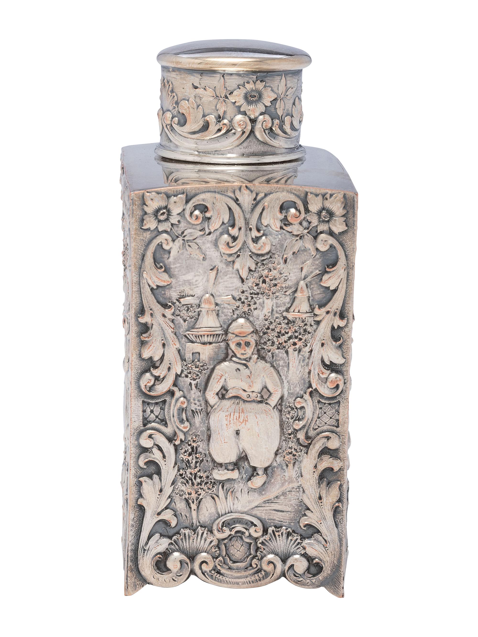 An American Silverplate Caddy