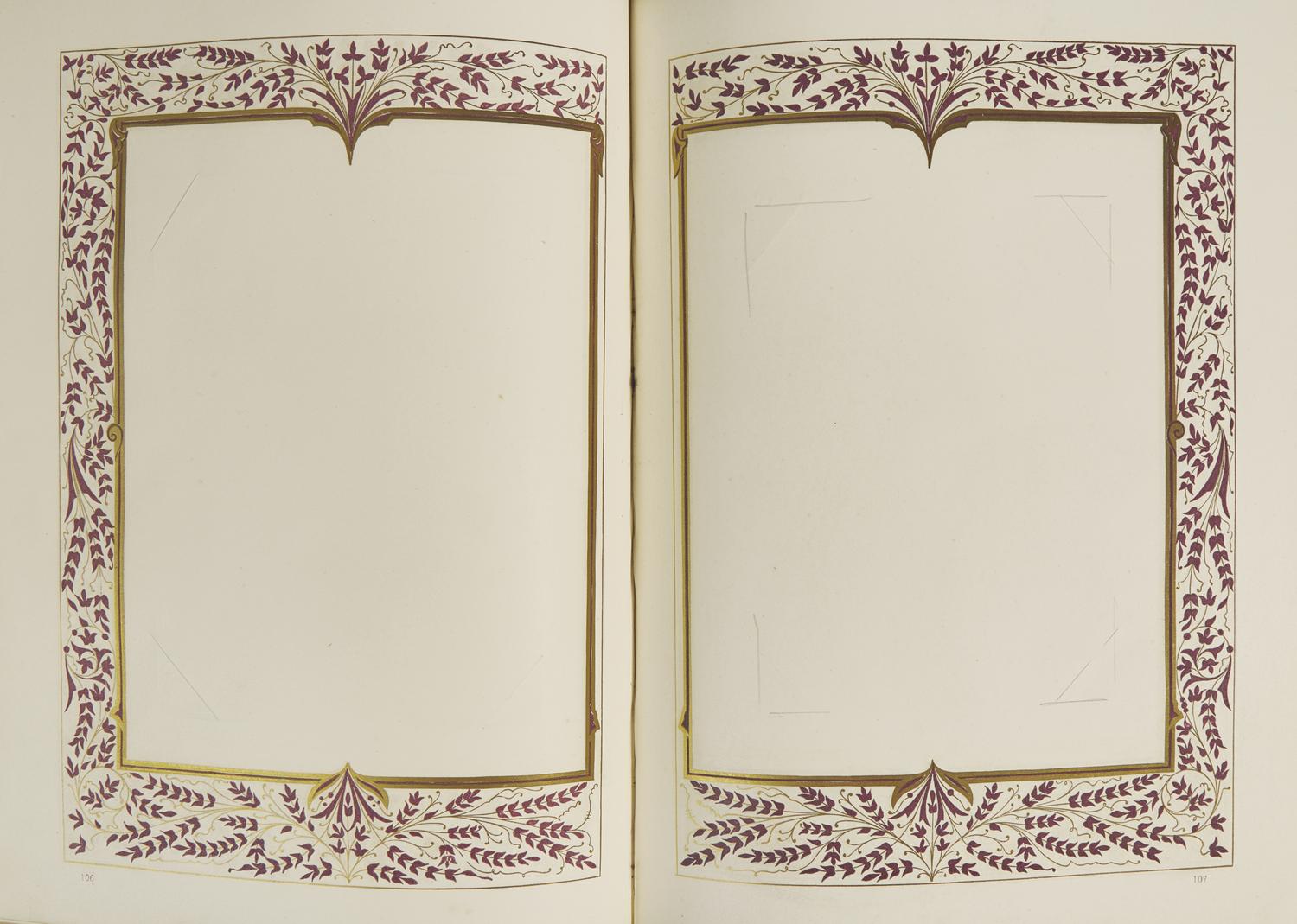 (Jones, Owen). Illuminated Manuscript Book