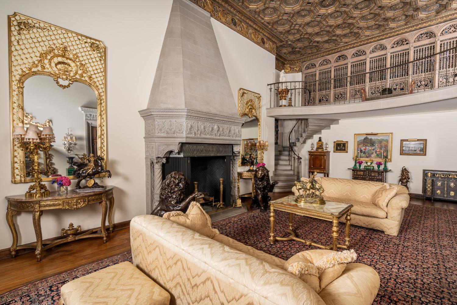 An Italian Rococo Style Painted Mirror