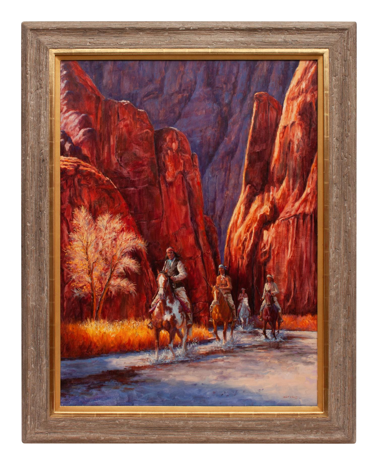 Coming Out of Canyon Walls