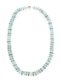 GREEN TOURMALINE BEAD NECKLACE