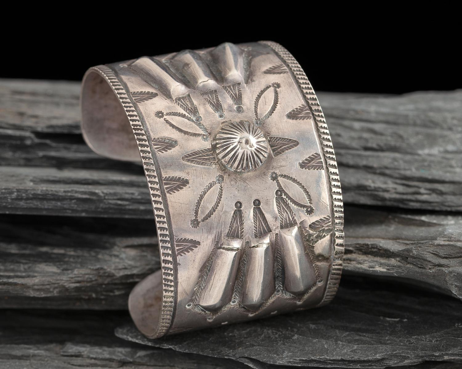 Navajo Wide Ingot Cuff Bracelet