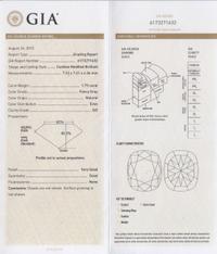 A 14 Karat Rose Gold, Fancy Gray Diamond and Diamond Ring, 2.70 dwts.