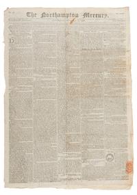 [WASHINGTON, George (1732-1799)]. The Northampton Mercury . Vol. LXXVII, No. 38. Northampton: T. Dicey & Co, 19 November 1796.