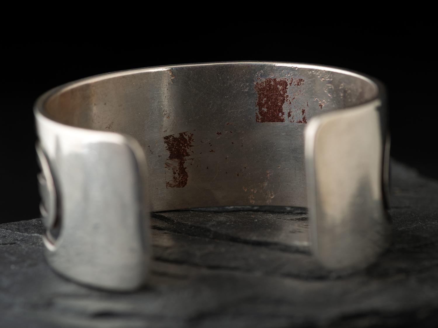 Silver Overlay Cuff Bracelet
