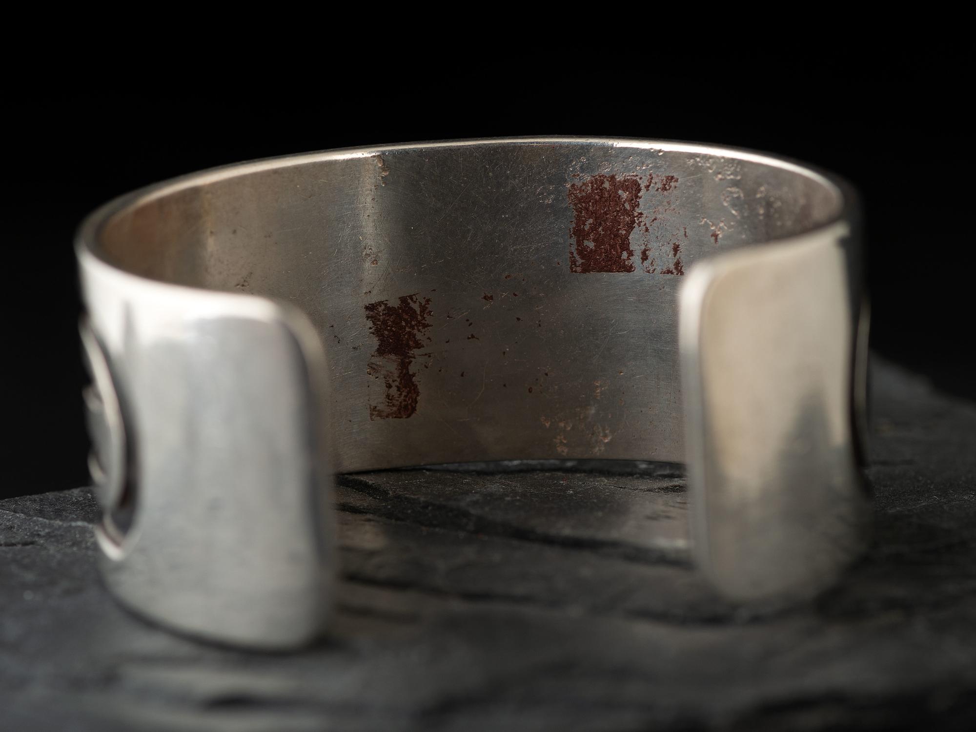 Silver Overlay Cuff Bracelet