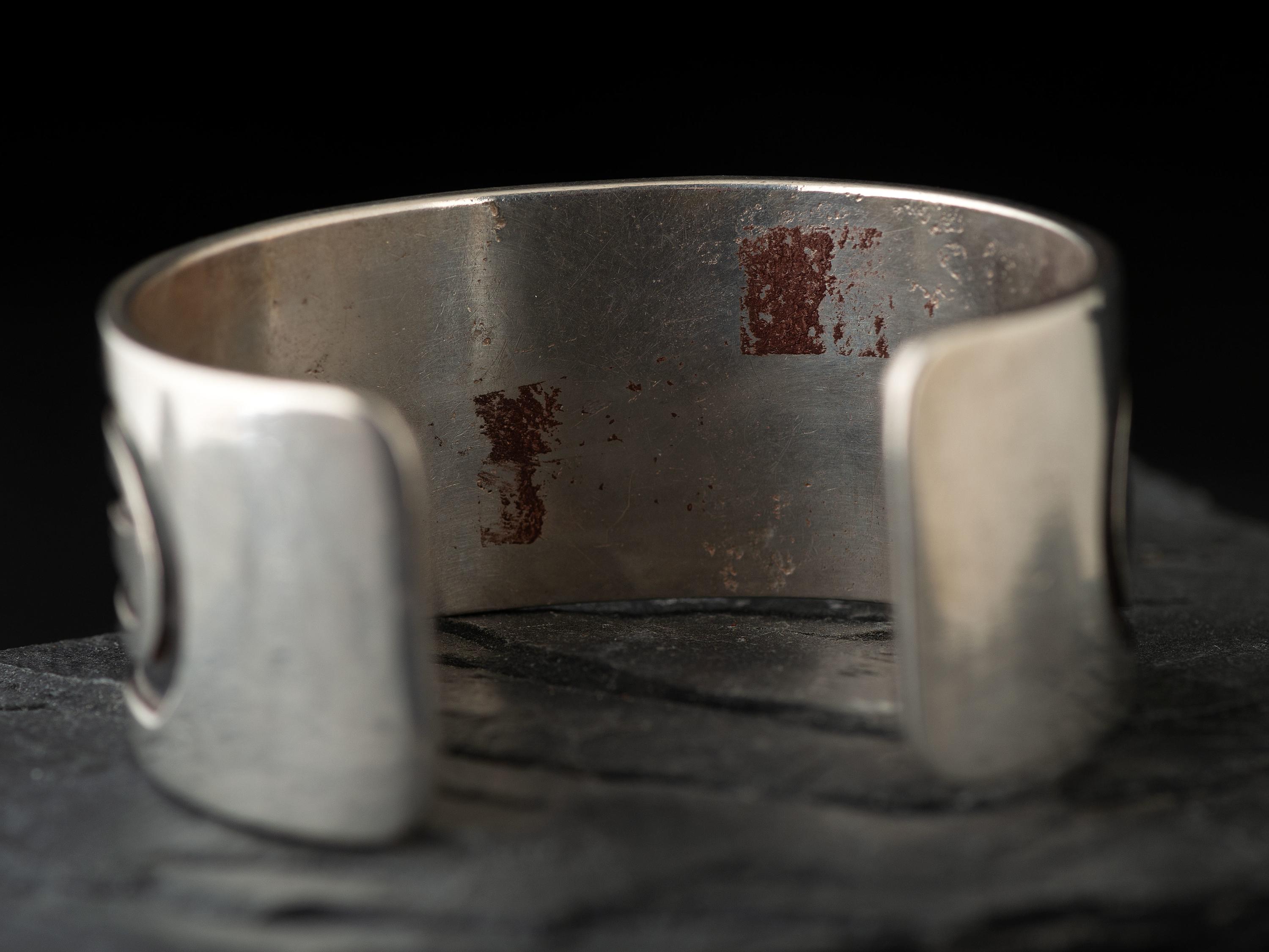 Silver Overlay Cuff Bracelet