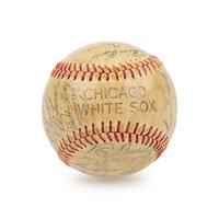 A 1958 Chicago White Sox Team Signed Autograph Baseball Including Nellie Fox (Beckett Authentication Services) - 29 Signatures