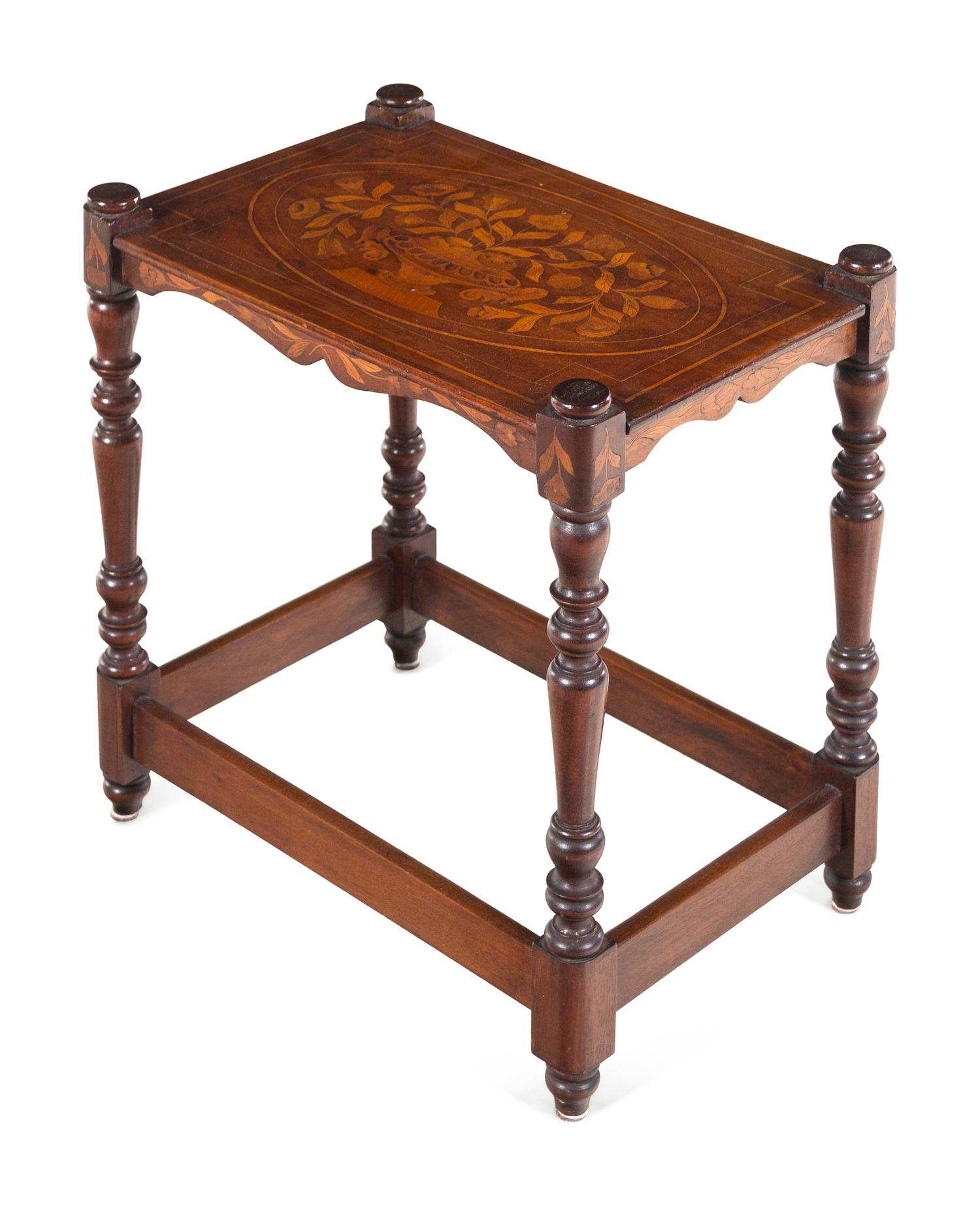 A Dutch Marquetry Side Table