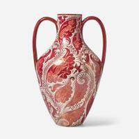 A two-handled lustre glazed earthenware vase William De Morgan (English, 1839-1917), England, early 20th century