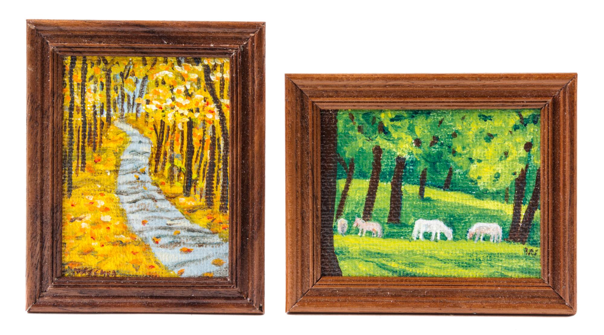 Artist Unknown, (20th Century), Landscape with Cows and Forest Landscape