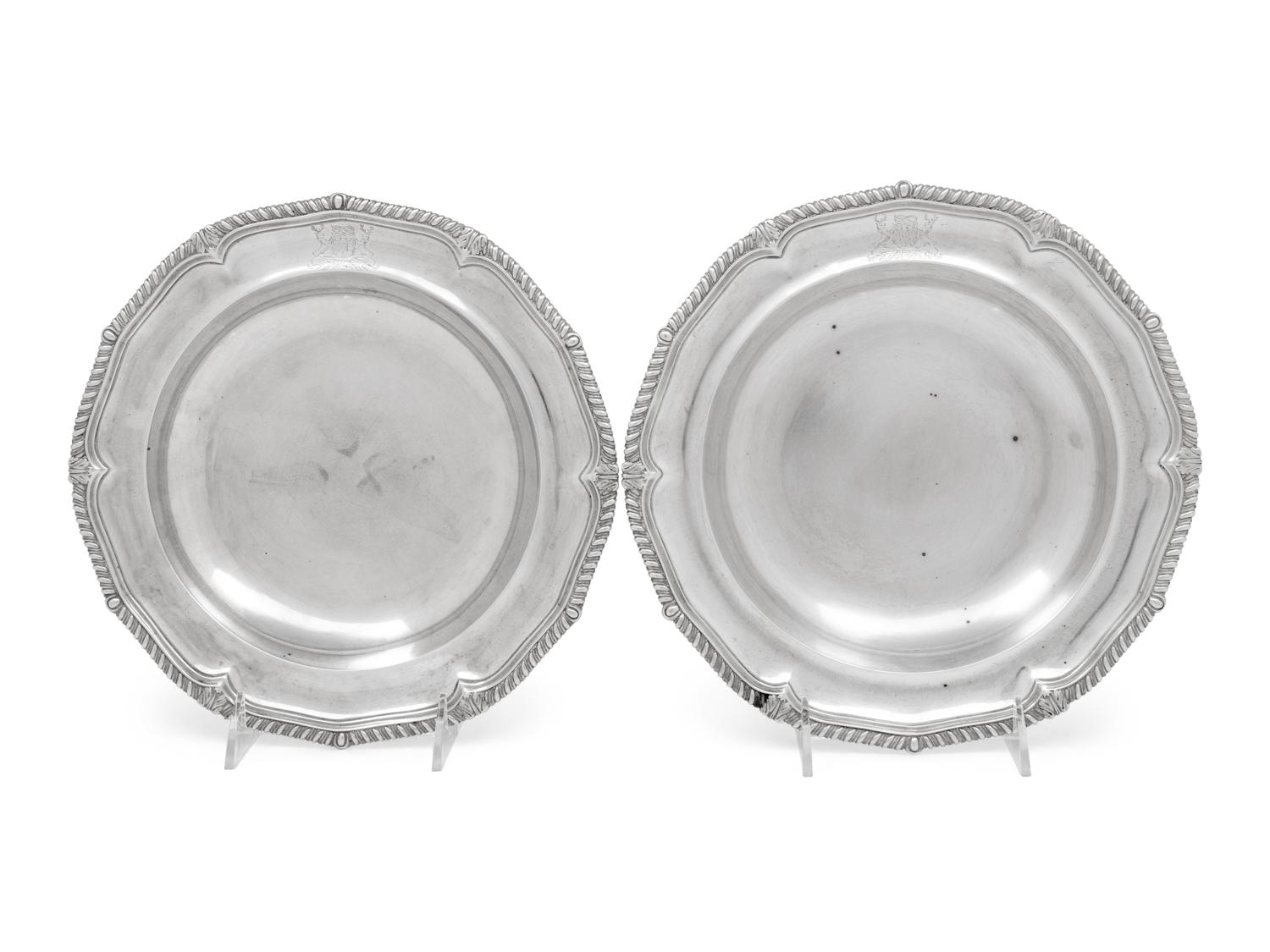 A Pair of Georgian Silver Soup Bowls